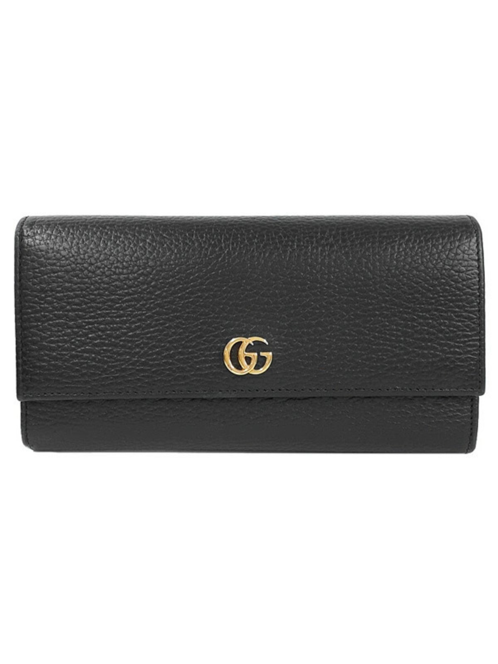 Gucci Double G Leather Continental Wallet Bi fold Long